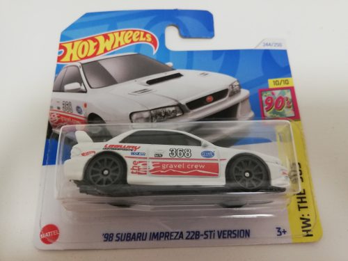  Hot Wheels kisautó 1:64 Subaru Impreza 98
