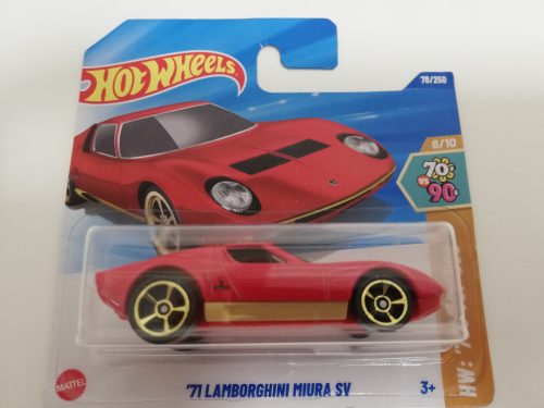  Hot Wheels kisautó   '71 Lamborghini Miura SV