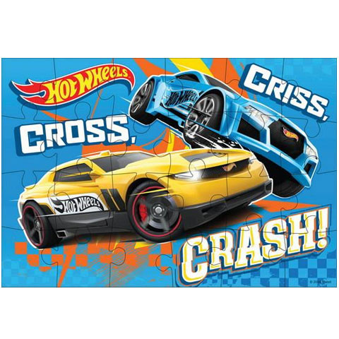 Hot Wheels színezhető puzzle-24dbos