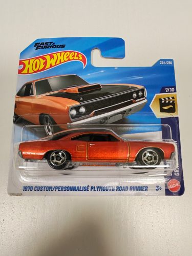 Hot Wheels Fast & Furious 1970 Custom/Personnalisé Plymouth Road Runner