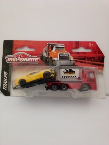 Majorette MAN trailer és Ford GT sárga