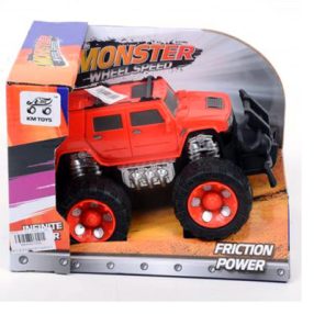 Off-Road piros terepjáró 17cm