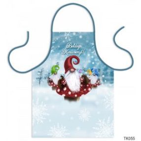 Mikulásos kötény manókkal