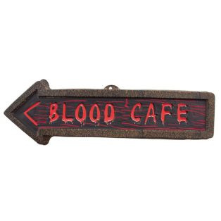 JELZŐTÁBLA FALIDEKOR, BLOOD CAFÉ