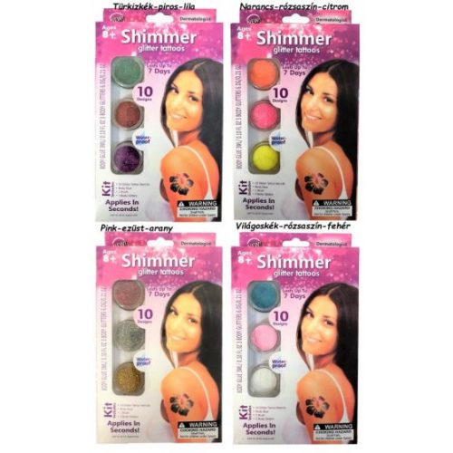 Csillámtetováló szett - 10db sablon