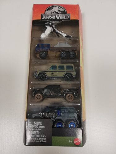Matchbox Jurassic World 5 db-os kisautó készlet