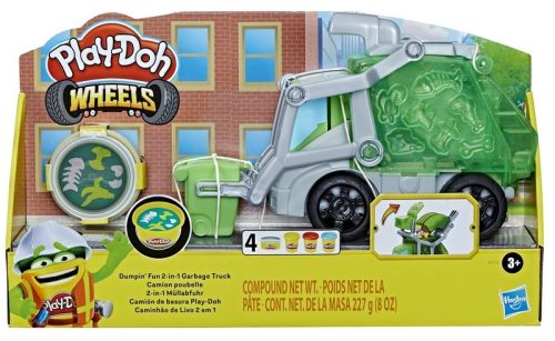 Play-Doh Wheels zöld kukásautó gyurma szett - Hasbro