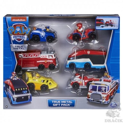 Mancs Őrjárat- Die cast True metal járgányok- 6darabos