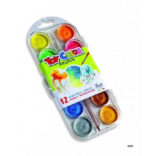 Toycolor vízfesték 12szín  gyöngyház